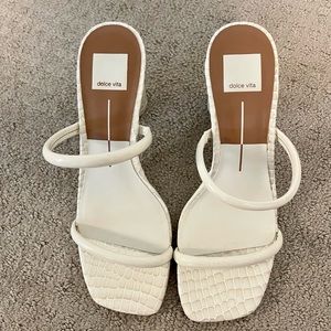 Dolce vita white heels